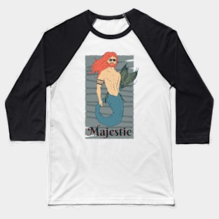 Merman Baseball T-Shirt